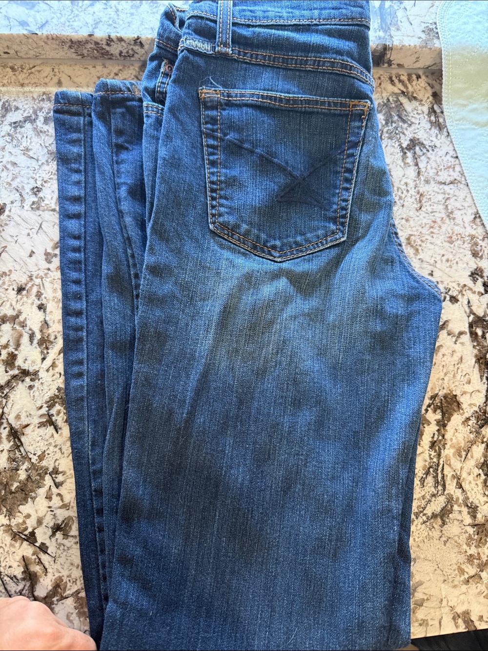 Cinch Women's Dark Blue Straight-Leg Jeans